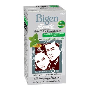 Bigen Speedy Brownish Black Hair Color Conditioner No.882 1 pkt