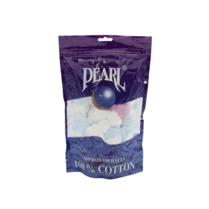 Sea Pearl / Cotton balls, Coloured, 100 pcs