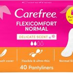 Carefree Daily Panty Liners, FlexiComfort, delicate Scent, Pack of 40