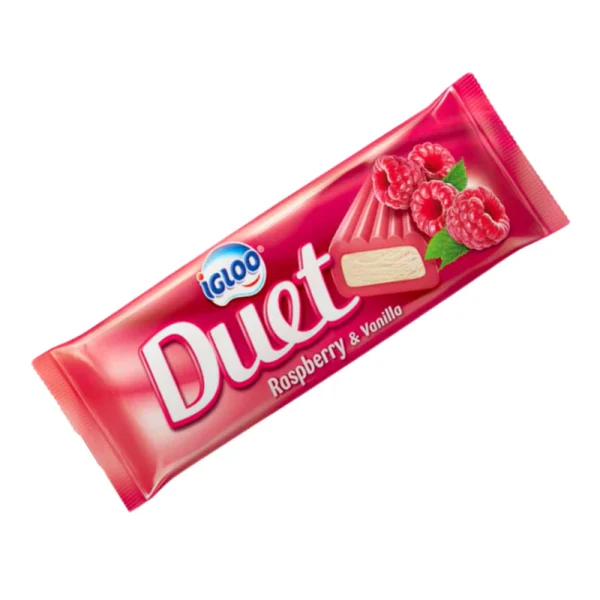 iGloo Duet raspberry & Vanilla Ice Cream 63g