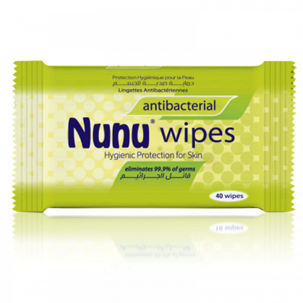 Nunu Anti-Bacterial Tissues - 40 Wipes