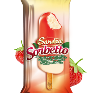 Sandra ice cream triple strawberry 80 g
