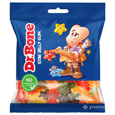 Dr. Bone Çeýnelýän marmelad Dr.Bone "Stars" 40 gr