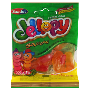 Saadet Jellopy sour Worm Flavoured Jelly 18g