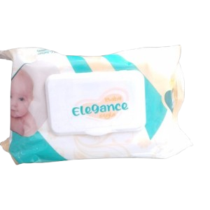 Elegance Style Purified Water Baby Wipes, Alcohol & Paraben Free, 40 Count.