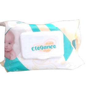 Elegance Style Purified Water Baby Wipes, Alcohol & Paraben Free, 40 Count.