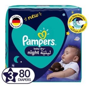 PAMPERS NIGHT SIZE 3 80S 11 kg